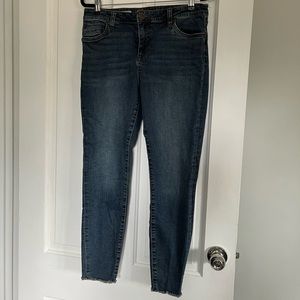 Kut From the Kloth Carlo Ankle Skinny jeans size 12P raw hem
